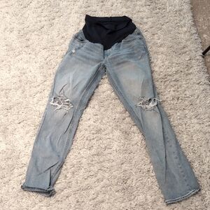 Maternity Old Navy Boyfriend Full Panel Jeans